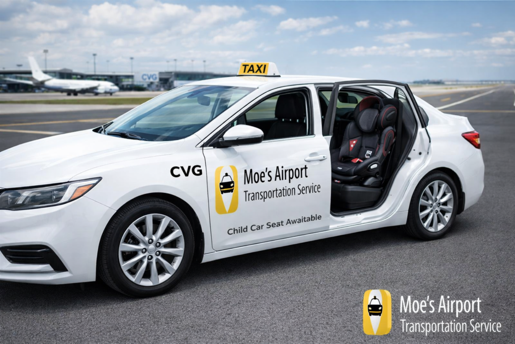 CVG Airport Taxi with child seat