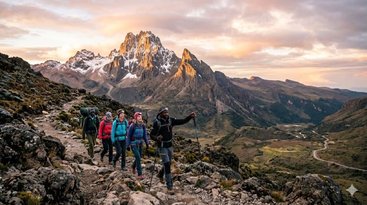 Trekking to Mountain